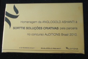 Placa Homenagem Anglogold 2011