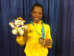 Joice Silva, medalha de ouro no wrestling (categoria 58kg) nos Jogos Pan-Americanos Toronto 2015